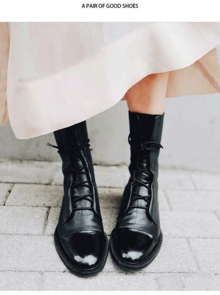 boots 2021 arrivals autumn british style personality low-women's fashion stitching locomotive front large size, Black
boots 2021 arrivals autumn british style personality low-women's fashion stitching locomotive front large size, Black