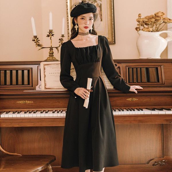casual dresses spring black dress women vintage elegant midi for long sleeve party night red vestidos xy944s pph269, Black;gray
casual dresses spring black dress women vintage elegant midi for long sleeve party night red vestidos xy944s pph269, Black;gray