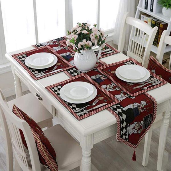american rustic style table runner jacquard polyester cheerful chef design bed coffee runners cloth
american rustic style table runner jacquard polyester cheerful chef design bed coffee runners cloth