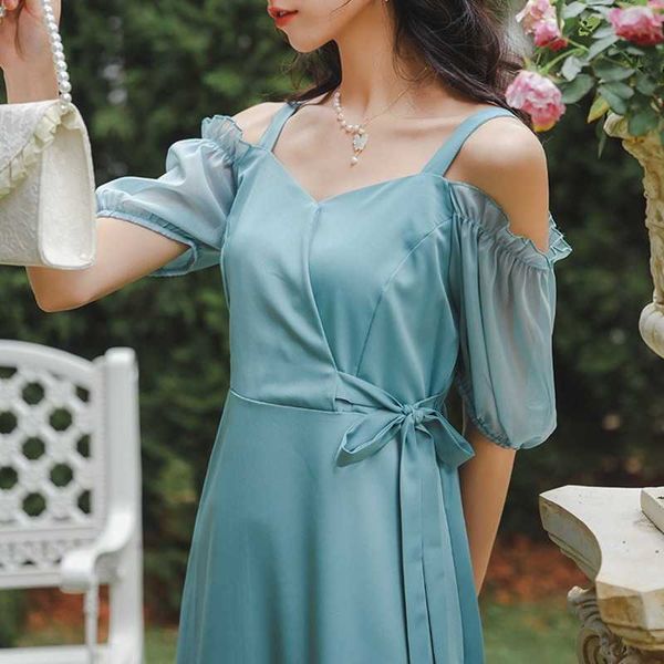 summer korean sweet temperament patchwork puff sleeve slash neck woman dress elegant office lady dresse 210525, Black;gray
summer korean sweet temperament patchwork puff sleeve slash neck woman dress elegant office lady dresse 210525, Black;gray