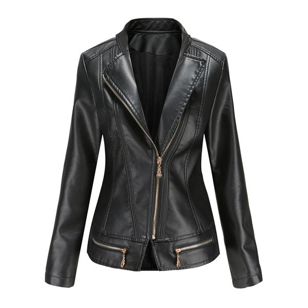women faux leather jacket autumn winter long sleeve thin plus size ladies fashion solid zipper female biker coat casual outwear 4xl 5xl, Black;brown
women faux leather jacket autumn winter long sleeve thin plus size ladies fashion solid zipper female biker coat casual outwear 4xl 5xl, Black;brown
