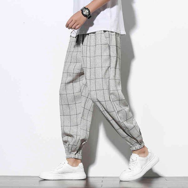 pant male plaid cotton linen loose harem pants mens autumn vintage casual trousers men clothing streetwear, Black
pant male plaid cotton linen loose harem pants mens autumn vintage casual trousers men clothing streetwear, Black