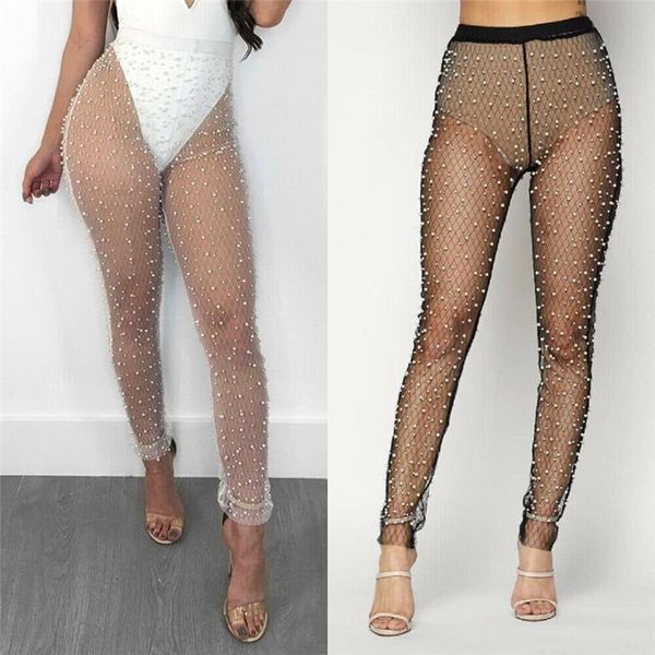 mesh sheer beads legging transparent women pant see through skinny high waist clubwear ankle length, Black;white
mesh sheer beads legging transparent women pant see through skinny high waist clubwear ankle length, Black;white