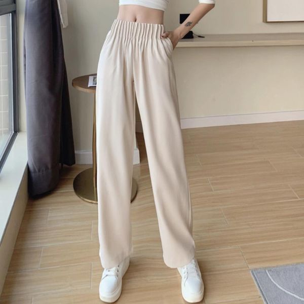 women's pants & capris korean style pleated waist organ trousers womens high wide leg casual ladies streetwear, Black;white
women's pants & capris korean style pleated waist organ trousers womens high wide leg casual ladies streetwear, Black;white