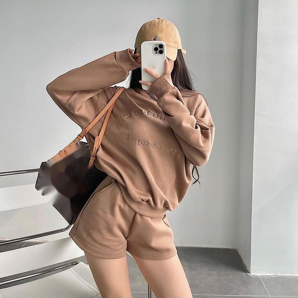 women's tracksuits sportswear set o neck loose letter embroidery long sleeve sweatshirt high waist wide leg shorts workout two pieces b, Gray
women's tracksuits sportswear set o neck loose letter embroidery long sleeve sweatshirt high waist wide leg shorts workout two pieces b, Gray