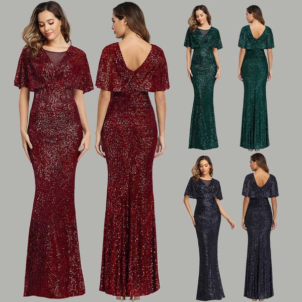 luxury party evening dress spring 2021 selling sequin fishtail slimming banquet evening for women, Black
luxury party evening dress spring 2021 selling sequin fishtail slimming banquet evening for women, Black
