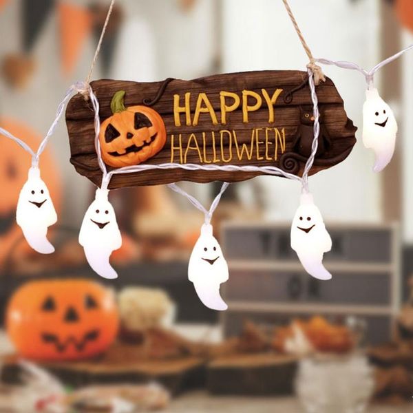 strings 1pc led halloween ghost string lights battery-powered 20 40led for holiday home decoration party light lamp 3m/6m
strings 1pc led halloween ghost string lights battery-powered 20 40led for holiday home decoration party light lamp 3m/6m