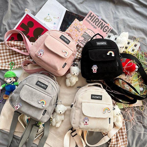 backpack style kawaii women small female 2021 shoulder bags multi-purpose fashion ladies backpacks corduroy travel bag for girls
backpack style kawaii women small female 2021 shoulder bags multi-purpose fashion ladies backpacks corduroy travel bag for girls
