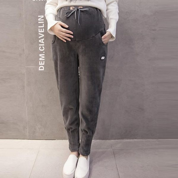 maternity bottoms pregnant women trousers pants high waist thickened with velvet clothes warm winter casual, White
maternity bottoms pregnant women trousers pants high waist thickened with velvet clothes warm winter casual, White