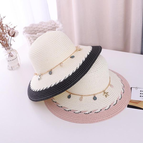wide brim hats 2021 female summer korean sun hat sunscreen foldable straw picnic fisherman beach seaside basin, Blue;gray
wide brim hats 2021 female summer korean sun hat sunscreen foldable straw picnic fisherman beach seaside basin, Blue;gray