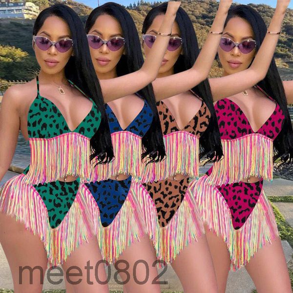women's tracksuits 2021 summer new women swimsuit designer v-neck color leopard bandage tassel bikini two-piece sets fashion 8 colors s, Gray
women's tracksuits 2021 summer new women swimsuit designer v-neck color leopard bandage tassel bikini two-piece sets fashion 8 colors s, Gray