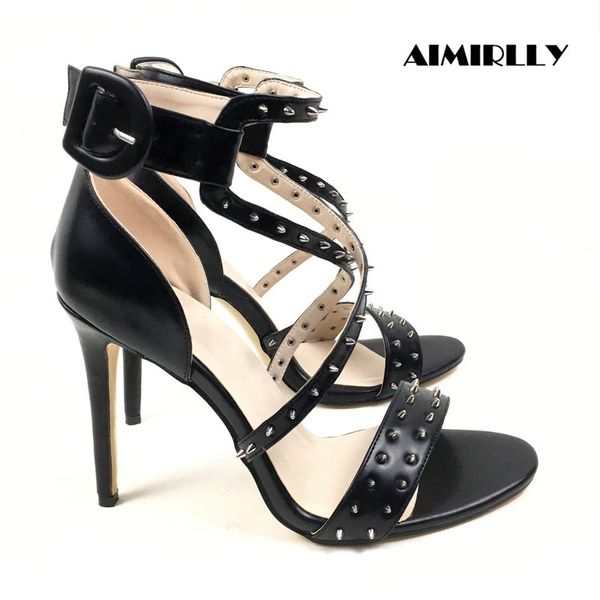 open toe high heels spikes sandals pu women shoes studded cross strap black nude ladies party clubwear dress aimirlly
open toe high heels spikes sandals pu women shoes studded cross strap black nude ladies party clubwear dress aimirlly