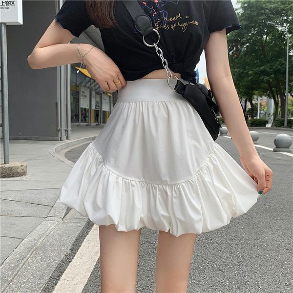 sannian spring and summer half-length skirt women clothes a-line stitching bubble high waist thin white short skirts, Black
sannian spring and summer half-length skirt women clothes a-line stitching bubble high waist thin white short skirts, Black