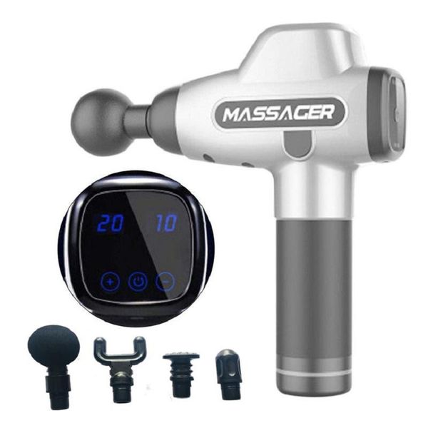 good quality muscle massage gun sport therapy massager body relaxation pain relief slimming shaping 4 heads with bag
good quality muscle massage gun sport therapy massager body relaxation pain relief slimming shaping 4 heads with bag