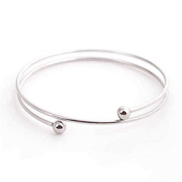 fashion stainless steel double layered bangles bracelets round with removable ball end cap jewelry gifts 24cm long 1 pc q0719, Black
fashion stainless steel double layered bangles bracelets round with removable ball end cap jewelry gifts 24cm long 1 pc q0719, Black