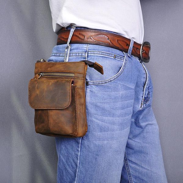 men's waist packs genuine leather small vintage mobile phone camera outdoor 7-inch with hook male pack bags
men's waist packs genuine leather small vintage mobile phone camera outdoor 7-inch with hook male pack bags