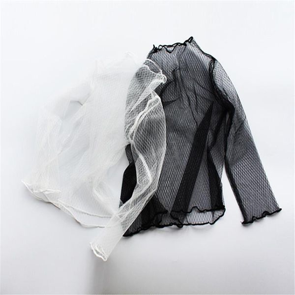 women womens shirt lace mesh plaid blouses transparent bottoming female hollow black long sleeves inside perspective blouse, White
women womens shirt lace mesh plaid blouses transparent bottoming female hollow black long sleeves inside perspective blouse, White