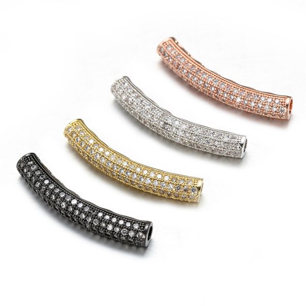 new arrival micro pave zirconia curved copper tube charm diamond jewelry accessories, Bronze;silver
new arrival micro pave zirconia curved copper tube charm diamond jewelry accessories, Bronze;silver