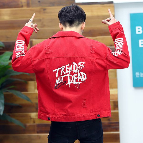 men's jackets jacket spring and autumn thin student casual denim young handsome personality ripped clothes teenagers coat 6xul, Black;brown
men's jackets jacket spring and autumn thin student casual denim young handsome personality ripped clothes teenagers coat 6xul, Black;brown