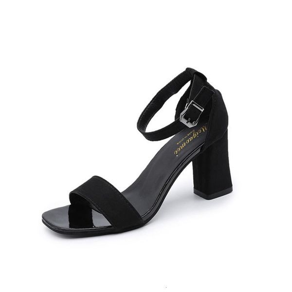 sandals ladies fashion suede set foot high heels women thick heel buckle comfortable open toe casual women's shoes chpz, Black
sandals ladies fashion suede set foot high heels women thick heel buckle comfortable open toe casual women's shoes chpz, Black