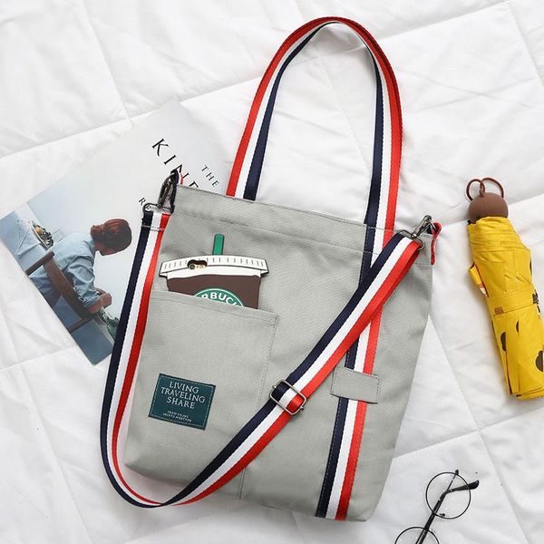 shopping bags solid color woman canvas cloth bag black white single shoulder reusable eco girl big capacity book splicing
shopping bags solid color woman canvas cloth bag black white single shoulder reusable eco girl big capacity book splicing