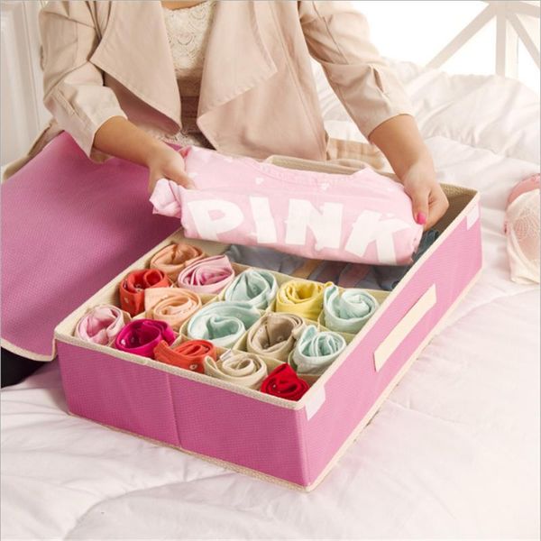 storage boxes & bins 16 gird nonwoven ties socks bra underwear box container drawer divider lidded closet home bag
storage boxes & bins 16 gird nonwoven ties socks bra underwear box container drawer divider lidded closet home bag