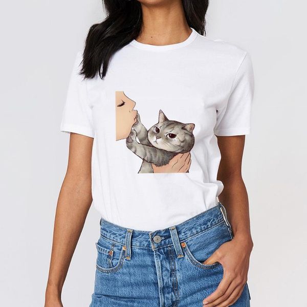 women's t-shirt cat kawaii t-shirts fashion instagram clothes cute japanese plus size harajuku crewneck tshirt y2k soft fabric edgy, White
women's t-shirt cat kawaii t-shirts fashion instagram clothes cute japanese plus size harajuku crewneck tshirt y2k soft fabric edgy, White