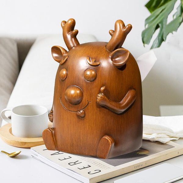 creative fawn resin tissue box ornaments high-end luxury style living room coffee table drawer home decoration boxes & napkins
creative fawn resin tissue box ornaments high-end luxury style living room coffee table drawer home decoration boxes & napkins