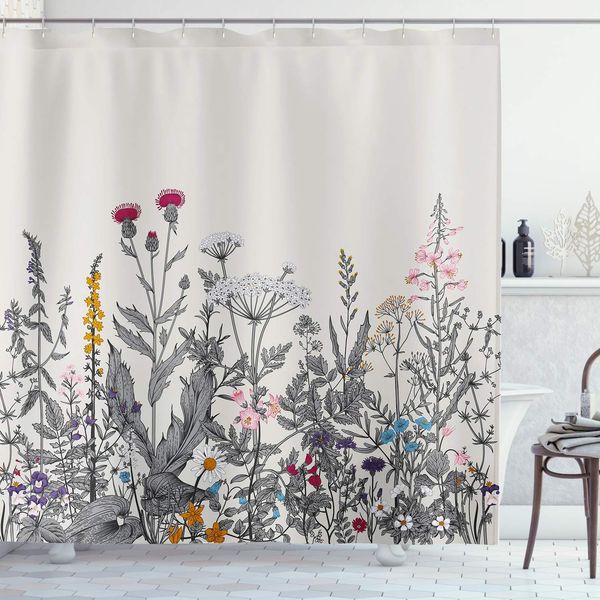 floral herbs shower curtains vintage botanical wild flowers gray leaves grass plants artwork cloth fabric bathroom decorset with 
floral herbs shower curtains vintage botanical wild flowers gray leaves grass plants artwork cloth fabric bathroom decorset with