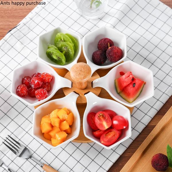 creative white ceramics partition fruit dish household platter dried multi-plate bar ktv living room snack dishes & plates
creative white ceramics partition fruit dish household platter dried multi-plate bar ktv living room snack dishes & plates