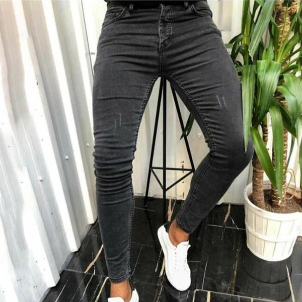 men's jeans men casual denim pants vintage solid color distressed ripped pocket button outdoor leisure trousers, Blue
men's jeans men casual denim pants vintage solid color distressed ripped pocket button outdoor leisure trousers, Blue