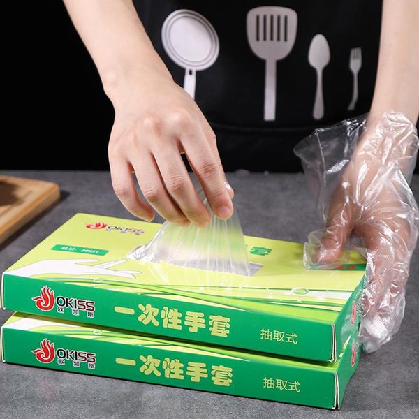 disposable gloves thickened removable kitchen catering sanitary food transparent film
disposable gloves thickened removable kitchen catering sanitary food transparent film