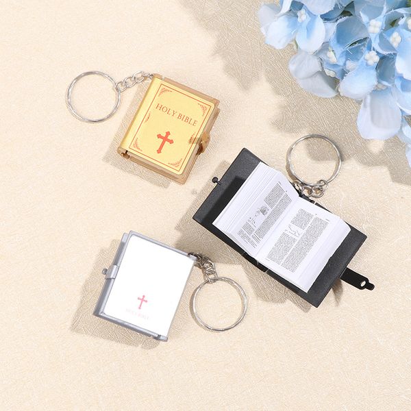 mini cute english holy bible keychains religious christian cross keyrings holder car key chains gifts, Silver
mini cute english holy bible keychains religious christian cross keyrings holder car key chains gifts, Silver