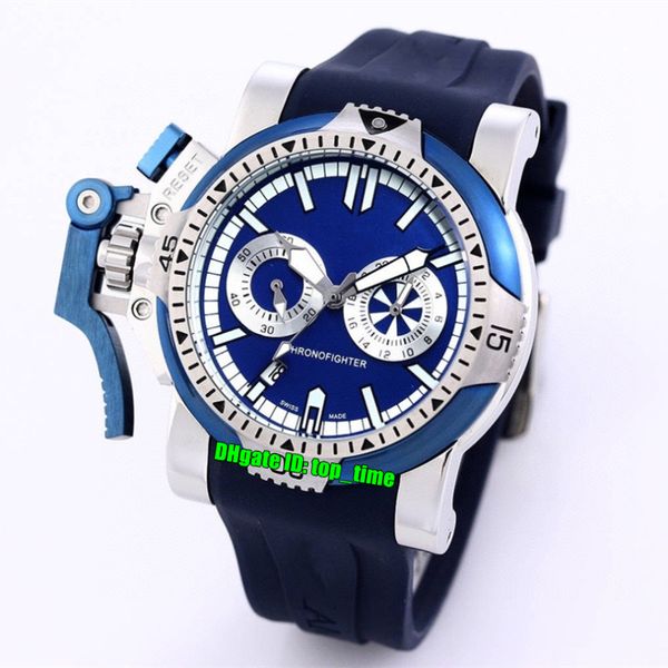 16 style high-quality watches chronofighter left hand quartz chronograph mens watch blue dial rubber strap gents sports wristwatches, Slivery;brown
16 style high-quality watches chronofighter left hand quartz chronograph mens watch blue dial rubber strap gents sports wristwatches, Slivery;brown