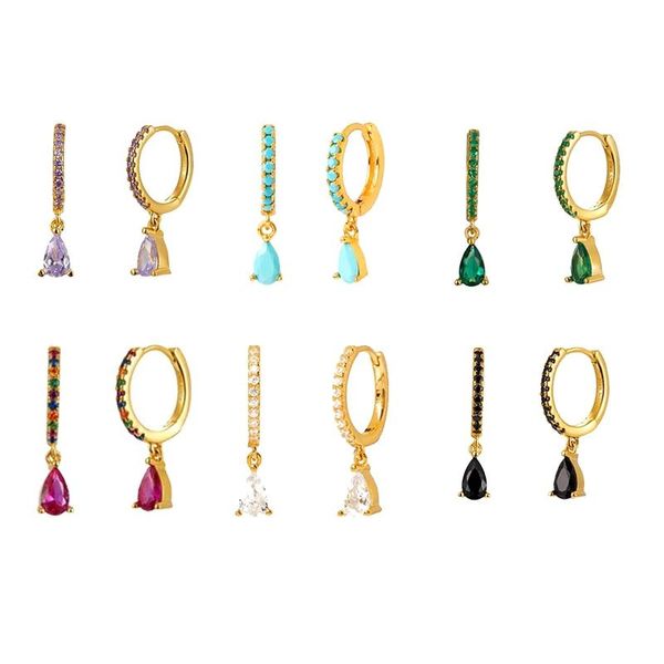 hoop & huggie 925 sterling silver earrings for women rainbow black crystal zircon water drop hanging prevent allergy 2021, Golden;silver
hoop & huggie 925 sterling silver earrings for women rainbow black crystal zircon water drop hanging prevent allergy 2021, Golden;silver