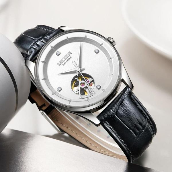 men's mechanical watches with miyota movement genuine leather automatic wrist watch for men clock relogio masculino wristwatches, Slivery;brown 
men's mechanical watches with miyota movement genuine leather automatic wrist watch for men clock relogio masculino wristwatches, Slivery;brown