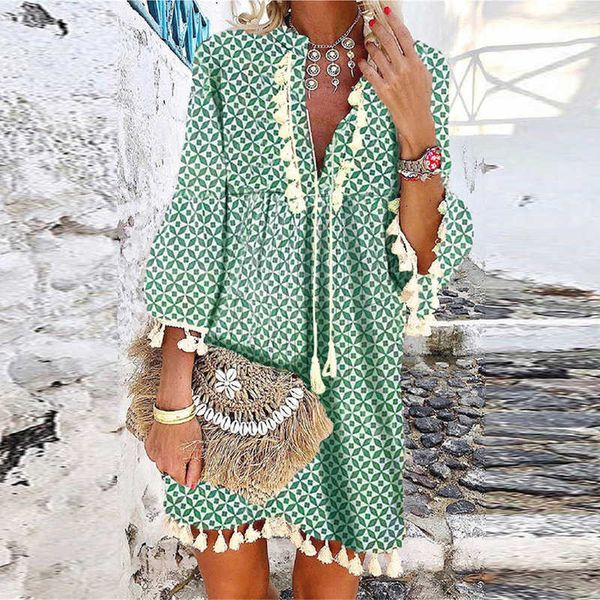 20212021 summer v neck tassel beach spring vintage floral print 3/4 sleeve party women casual loose a-line dress vestido, Black;gray
20212021 summer v neck tassel beach spring vintage floral print 3/4 sleeve party women casual loose a-line dress vestido, Black;gray