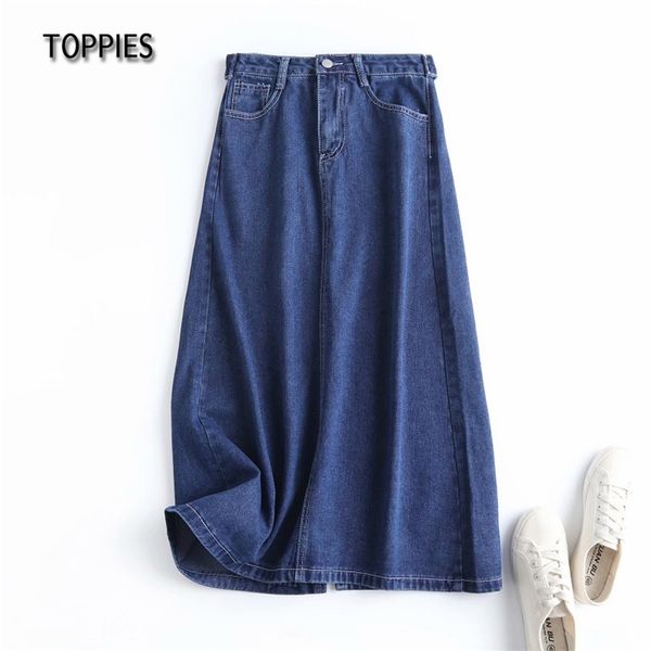 woman jeans skirts high waist a-line midi vintage blue color front split streetwear female bottoms 210421, Black
woman jeans skirts high waist a-line midi vintage blue color front split streetwear female bottoms 210421, Black