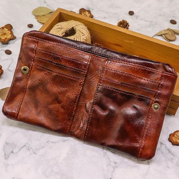 wallets first layer genuine leather vintage wallet cardholder purse handmade unique color, Red;black
wallets first layer genuine leather vintage wallet cardholder purse handmade unique color, Red;black