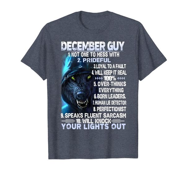 december guy your lights out t-shirt, White;black
