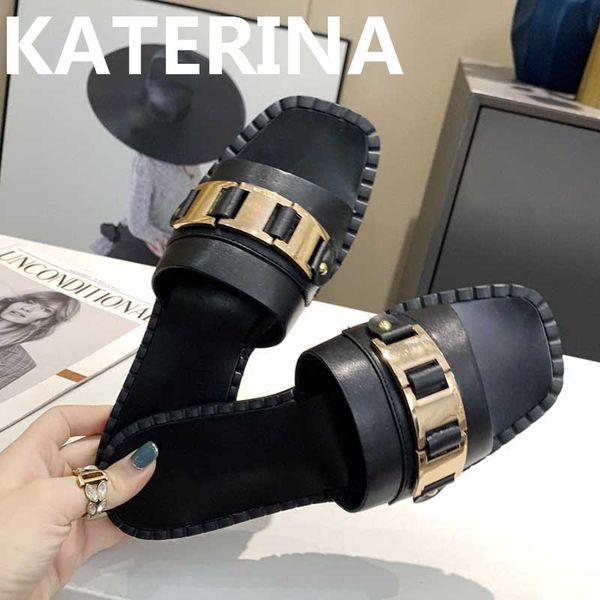 70% off wholesale sandals flip-flops designer flat heel genuine leather metal decor mules square open toe summer casual street fashion shoes, Black
70% off wholesale sandals flip-flops designer flat heel genuine leather metal decor mules square open toe summer casual street fashion shoes, Black