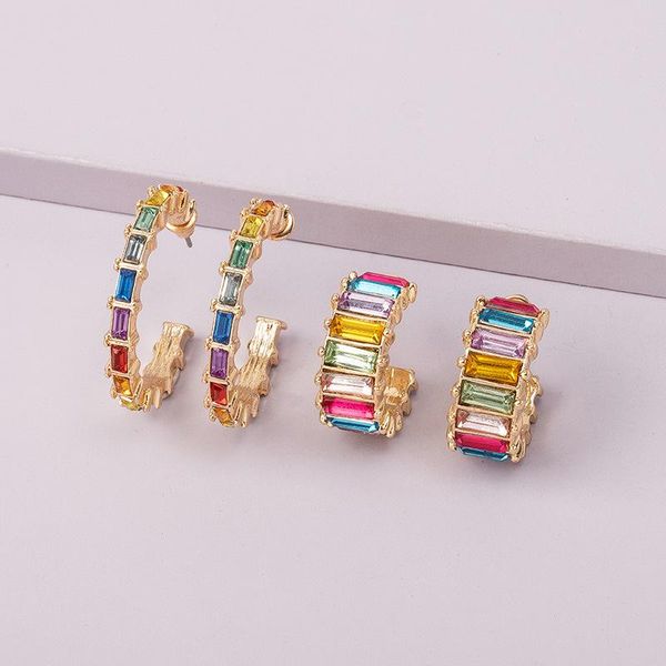 hoop & huggie chic rainbow rhinestone circle earrings colorful crystal golden for women girls 2021 metal vintage jewelry party, Golden;silver
hoop & huggie chic rainbow rhinestone circle earrings colorful crystal golden for women girls 2021 metal vintage jewelry party, Golden;silver