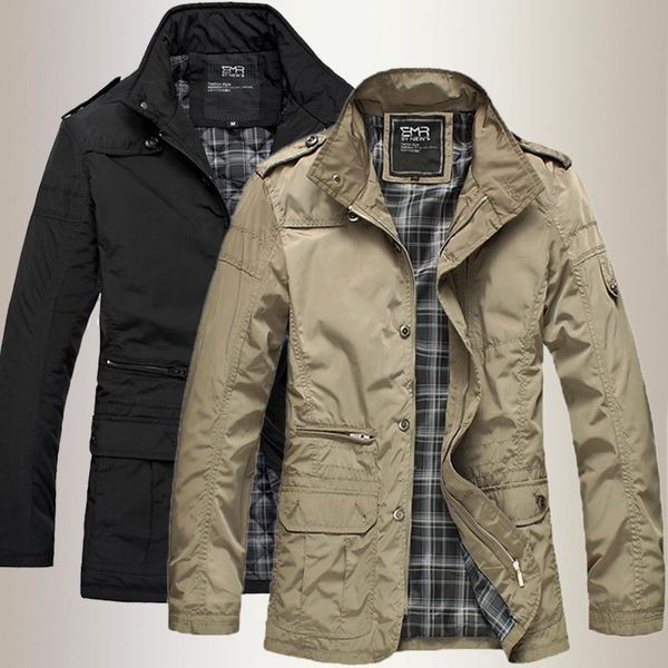 bomber spring casual jacket men autumn stand collar business long coat outwear thin male black khaki 4xl 5xl men's jackets, Black;brown
bomber spring casual jacket men autumn stand collar business long coat outwear thin male black khaki 4xl 5xl men's jackets, Black;brown