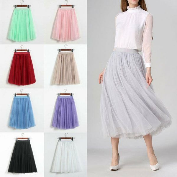 skirts 2021 est women multicolor tulle skirt elastic high waist pleated midi female lace club dance clothes 8 colors, Black
skirts 2021 est women multicolor tulle skirt elastic high waist pleated midi female lace club dance clothes 8 colors, Black