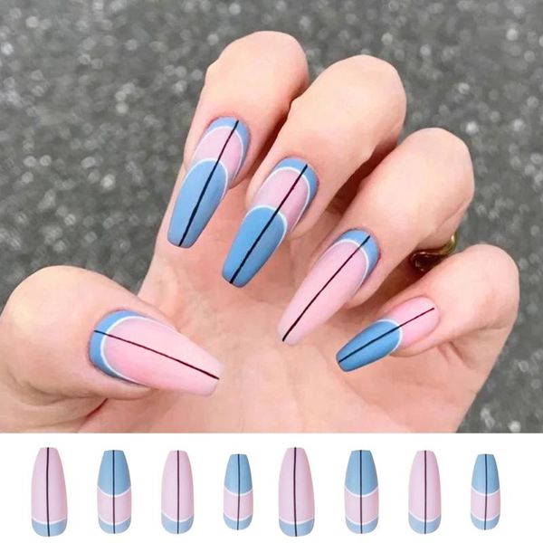 false nails 24pcs/box ballerina full cover detachable manicure tool wearable nail tips fake blue frenchcoffin, Red;gold
false nails 24pcs/box ballerina full cover detachable manicure tool wearable nail tips fake blue frenchcoffin, Red;gold