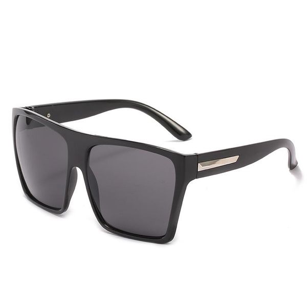 european and american trend large frame sunglasses women's square bright black personalized, White;black
european and american trend large frame sunglasses women's square bright black personalized, White;black