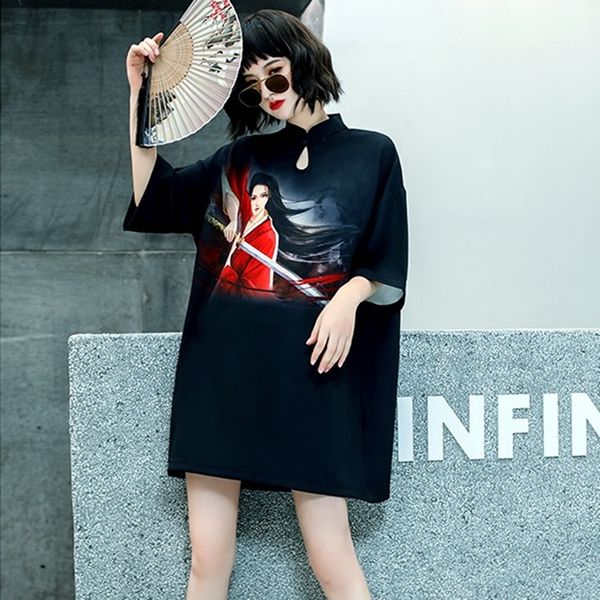 cheongsam chinese dress qipao oriental dress gothic clothes woman japanese style summer dress 2021 robe t shirt femme 10108, Red
cheongsam chinese dress qipao oriental dress gothic clothes woman japanese style summer dress 2021 robe t shirt femme 10108, Red