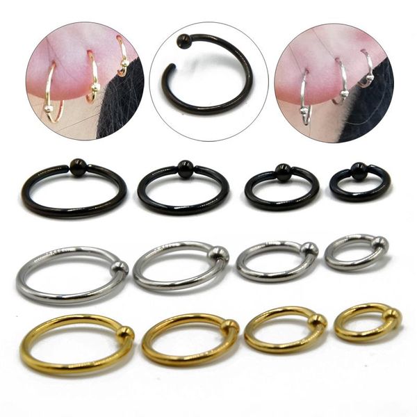 other chuanci 2 pc/lot steel captive bead ring ear hoop nose loop tragus cartilalge piercing earring jewelry, Slivery;golden
other chuanci 2 pc/lot steel captive bead ring ear hoop nose loop tragus cartilalge piercing earring jewelry, Slivery;golden