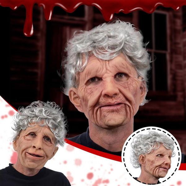 party masks scary old woman wig mask man halloween funny creepy wrinkle face latex cosplay props
party masks scary old woman wig mask man halloween funny creepy wrinkle face latex cosplay props