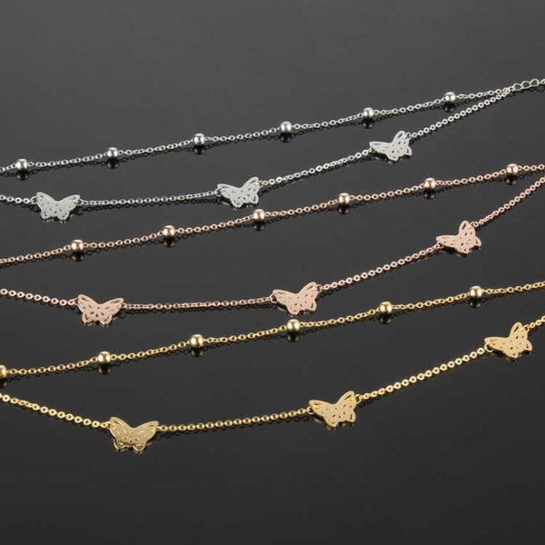three butterfly bead steel rose gold foot chain is in summer for women's fashion accsori, Red;blue
three butterfly bead steel rose gold foot chain is in summer for women's fashion accsori, Red;blue